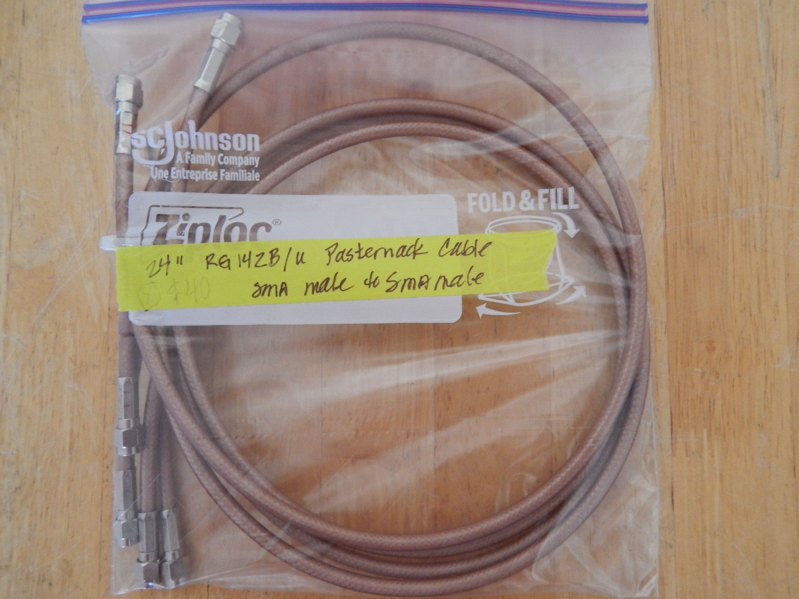 24 inch Pasternack RG142B/U Cable (4 included) 24 inch Pasternack RG142B/U Cable (4 included)